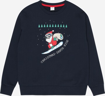 Lindex Sweatshirt 'Crazy' i blå: forside