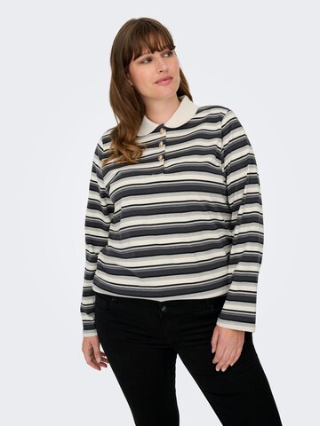 ONLY Carmakoma - Camiseta 'GLOBE' en blanco