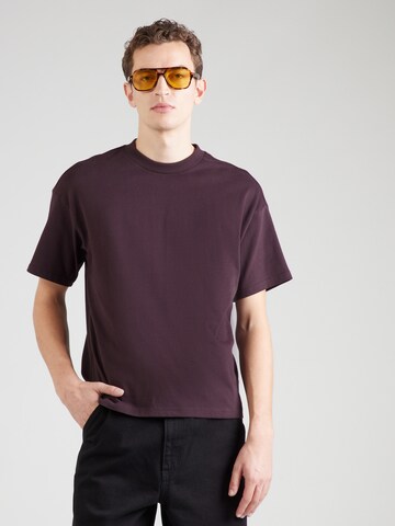T-Shirt WEEKDAY en violet : devant