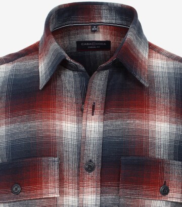 CASAMODA Regular fit Button Up Shirt in Red