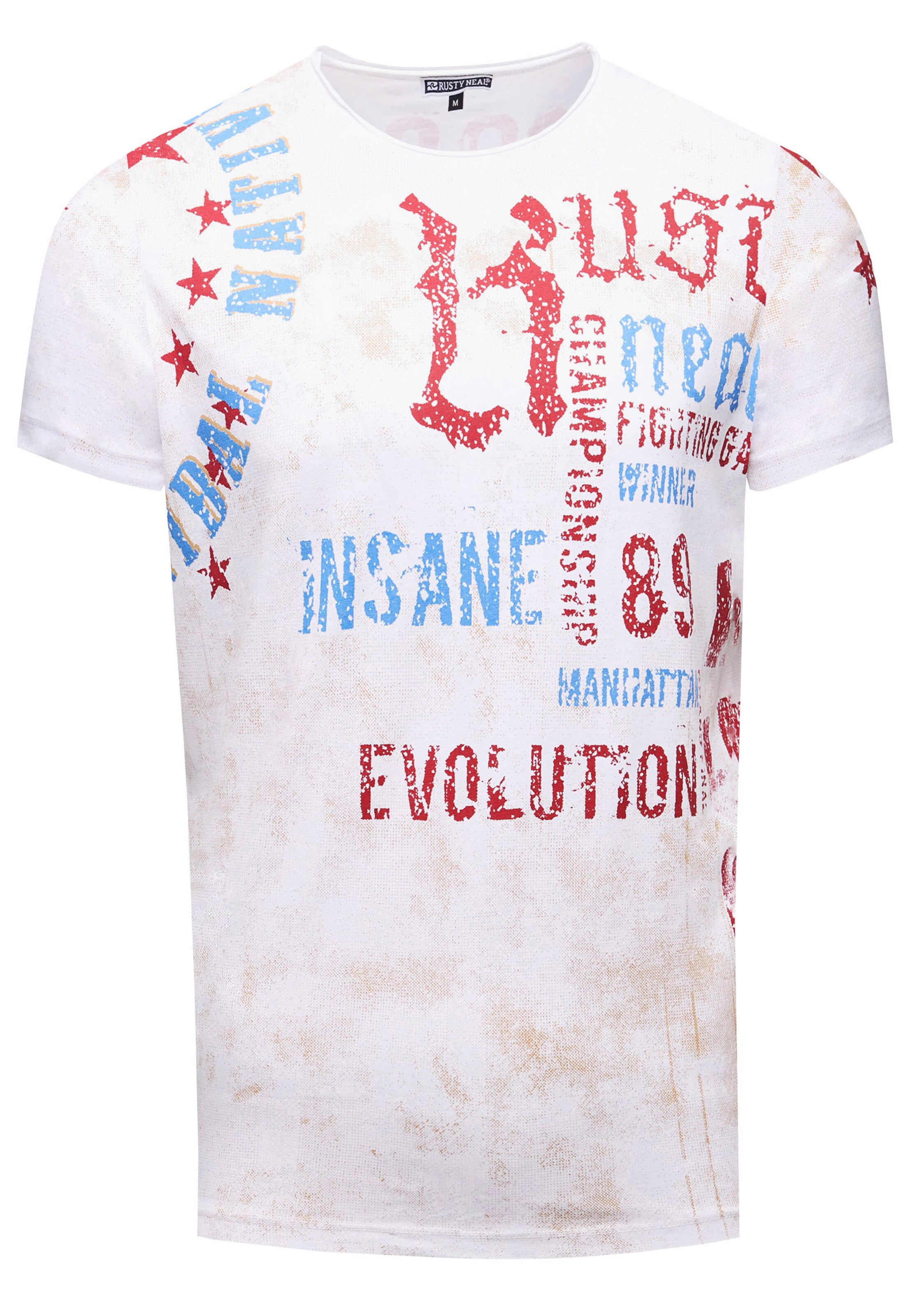 Rusty Neal Shirt in Wit: voorkant