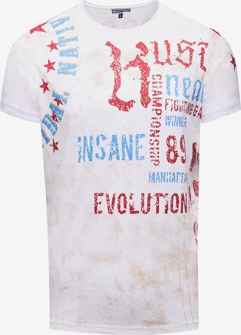 Rusty Neal Shirt in Wit: voorkant