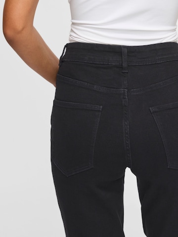VILA Slimfit Jeans 'VIMia' in Zwart