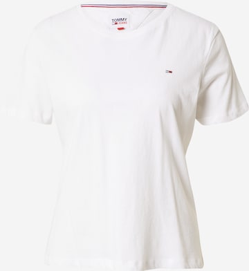 Tricou de la Tommy Jeans pe alb: față