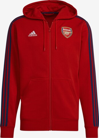 ADIDAS SPORTSWEAR Athletic Jacket 'FC Arsenal' in Red: front