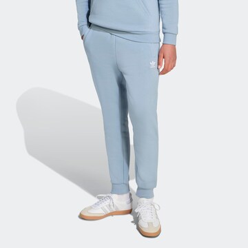ADIDAS ORIGINALS Tapered Pants 'Trefoil Essentials' in Blue: front