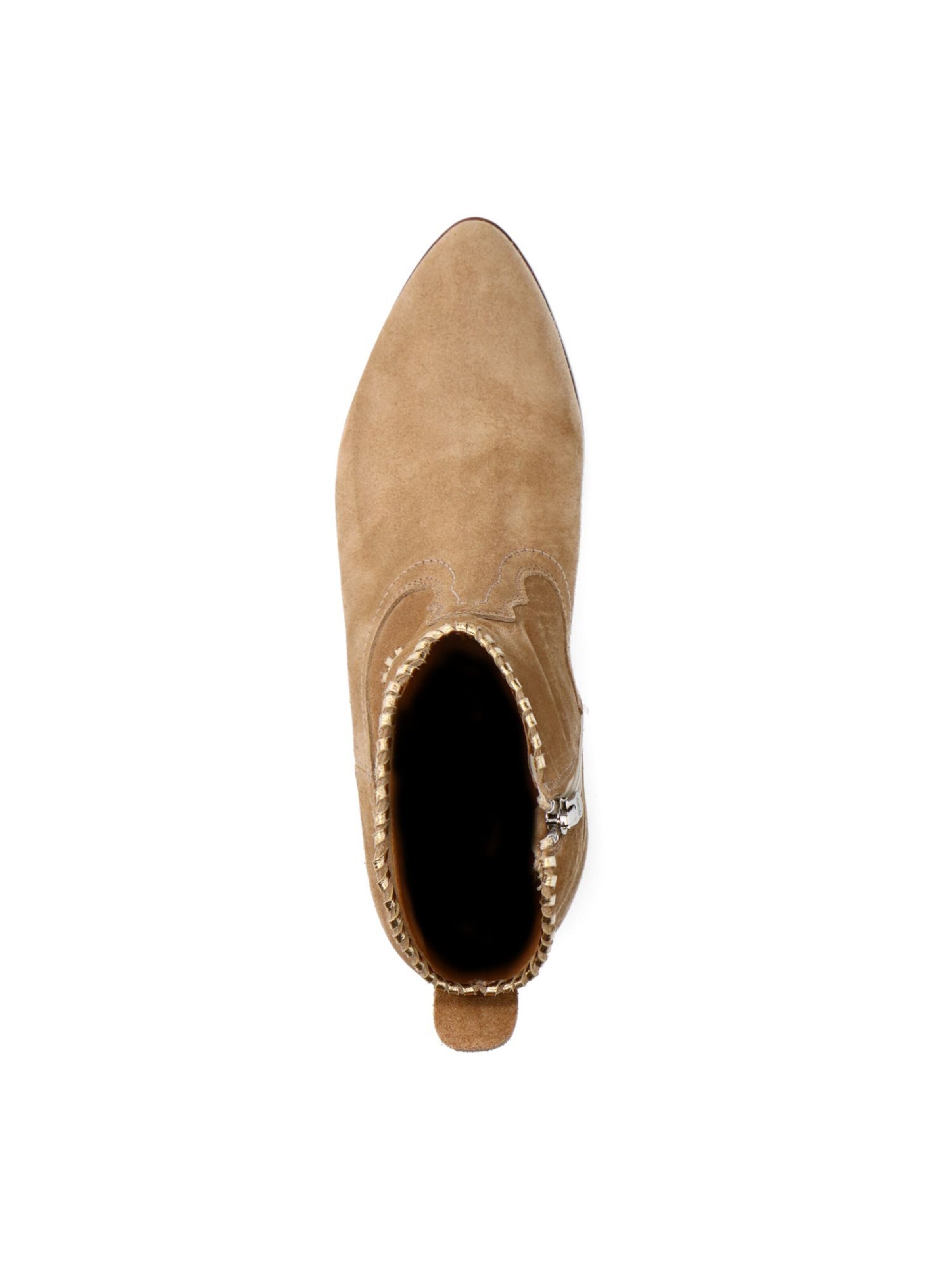 MANFIELD Stiefelette in Beige