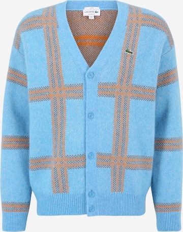 LACOSTE Knit cardigan in Blue: front