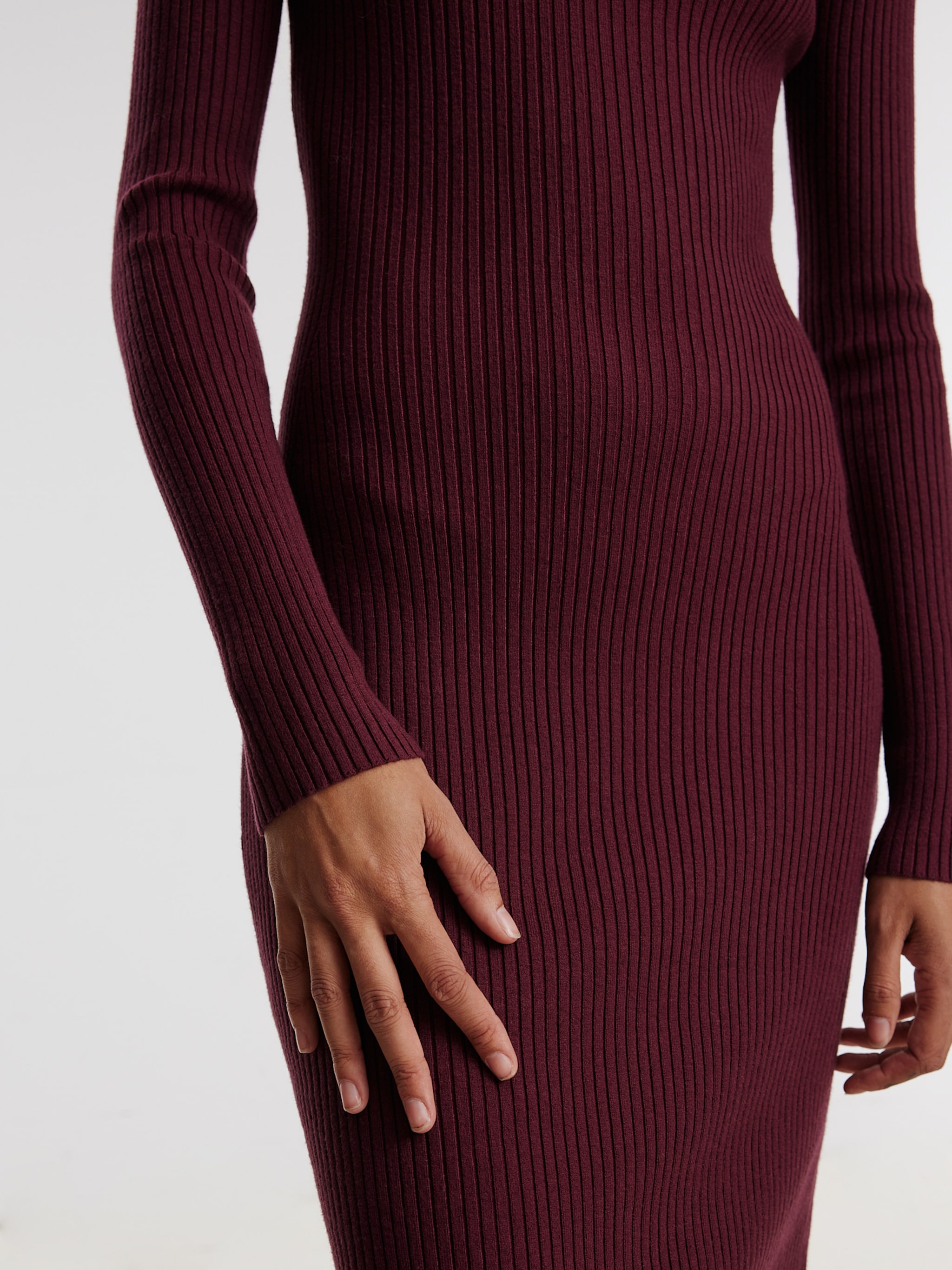 EDITED Producten Jurk 'Hada' Bourgogne
