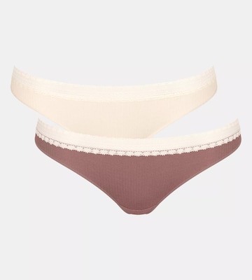 SLOGGI - Cueca 'GO' em bege: frente