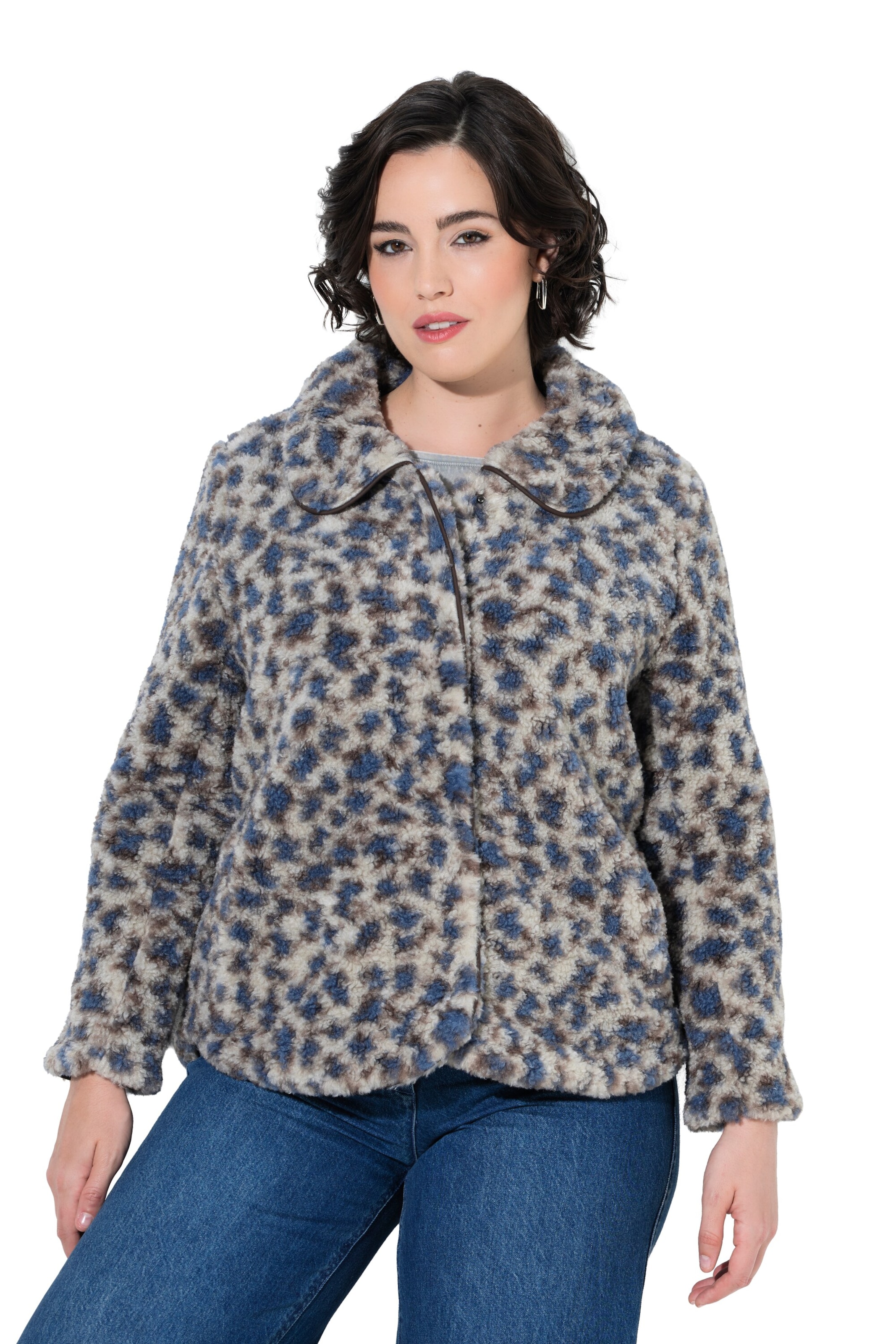 Ulla Popken Winter jacket in Grey: front