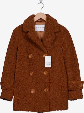 STAND STUDIO Jacke XXS in Braun: Vorderseite