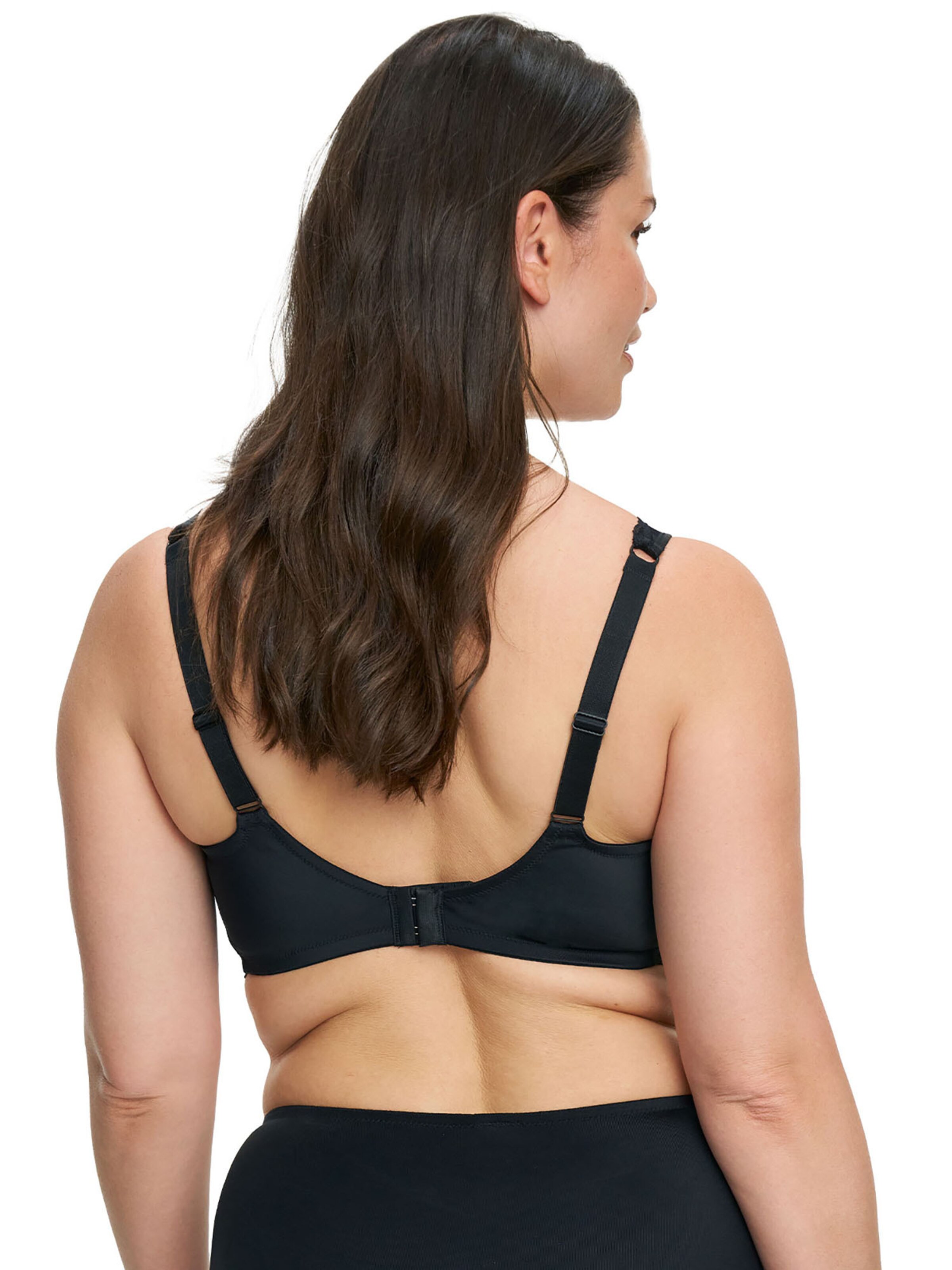 SUSA T-shirt Bra 'Porto' in Black