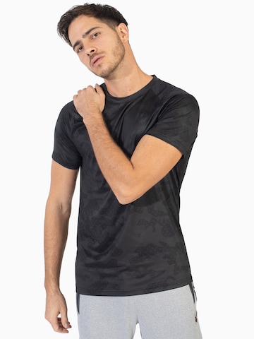 T-Shirt fonctionnel Spyder en noir