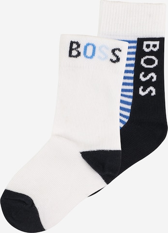 BOSS Kidswear Къси чорапи в синьо: отпред