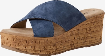 s.Oliver Pantolette in Blau: Vorderseite