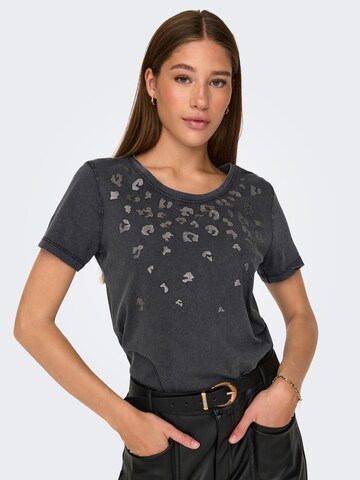 JDY T-Shirt 'FAROCK' in Schwarz