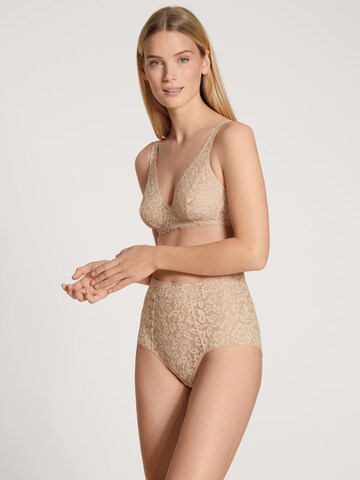 CALIDA Bustier BH 'Natural Comfort Lace' in Beige