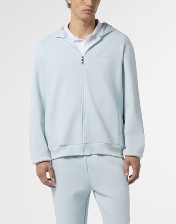 Plein Sport - Sudadera con cremallera en azul: frente