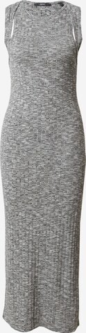 ESPRIT Stickad klänning i grå: framsida