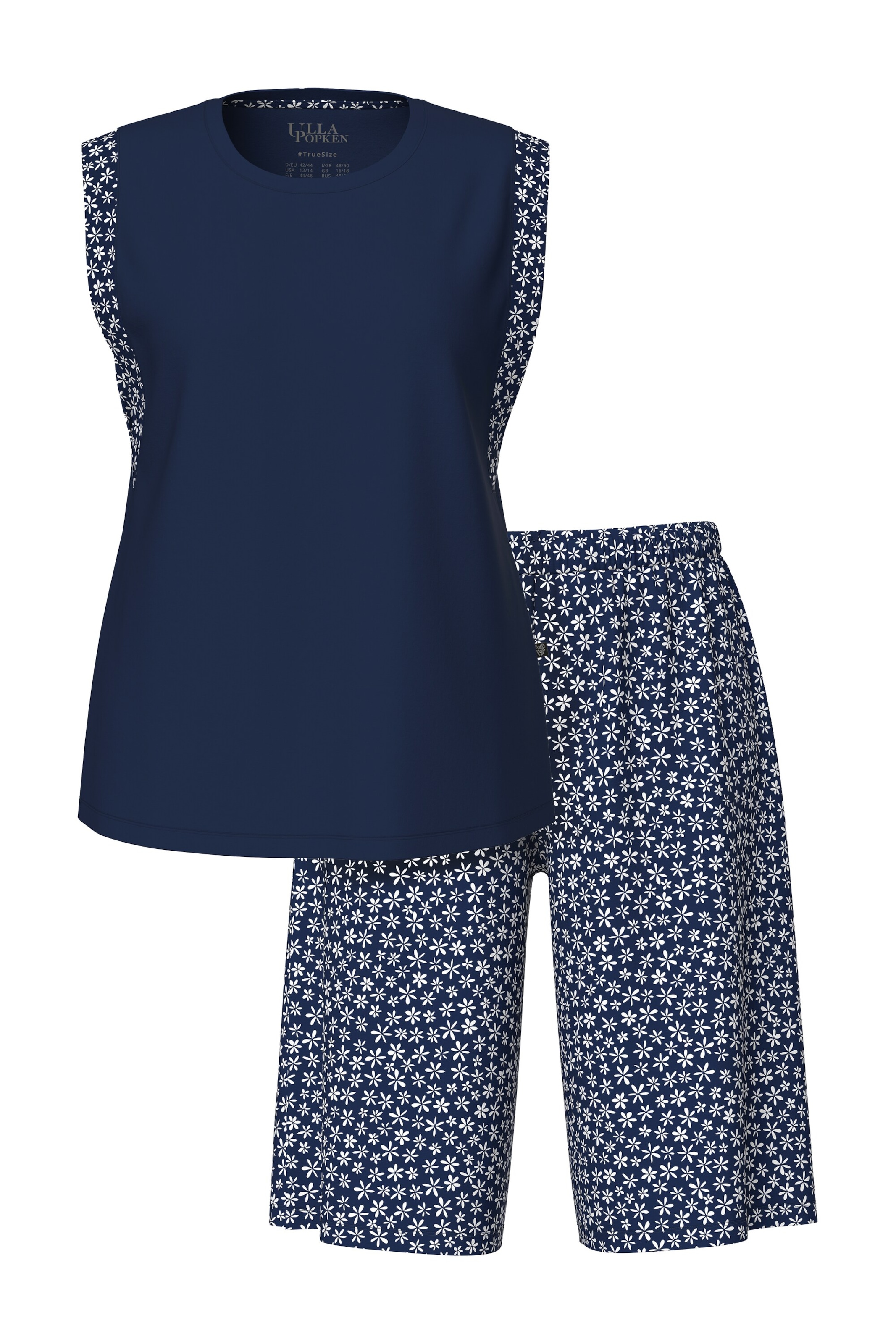 Ulla Popken Шорты в Синий: спереди