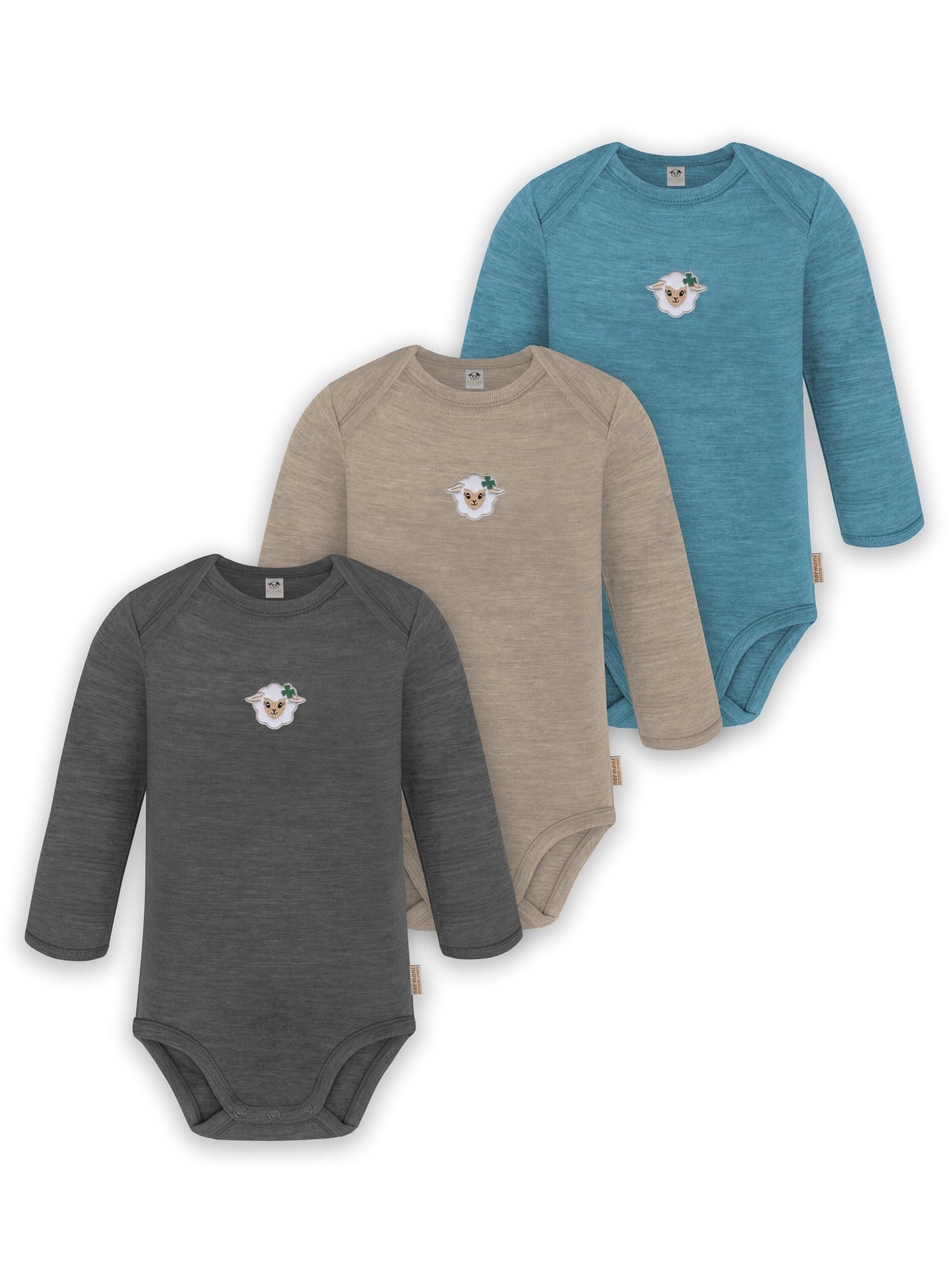 normani Strampler/Body 'Auckland' in Beige: Vorderseite