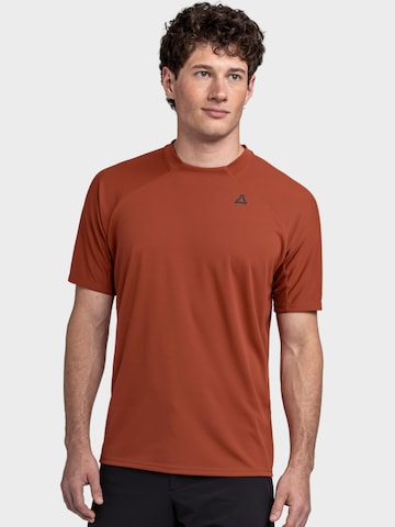 T-Shirt fonctionnel 'Enixa' Schöffel en marron : devant