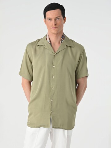 Coupe regular Chemise Antioch en vert