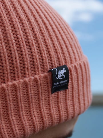 Surf Monkey Mütze in Pink