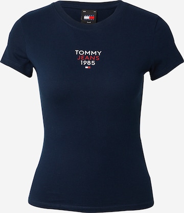 Tommy Jeans - Camisa 'ESSENTIAL' em azul: frente