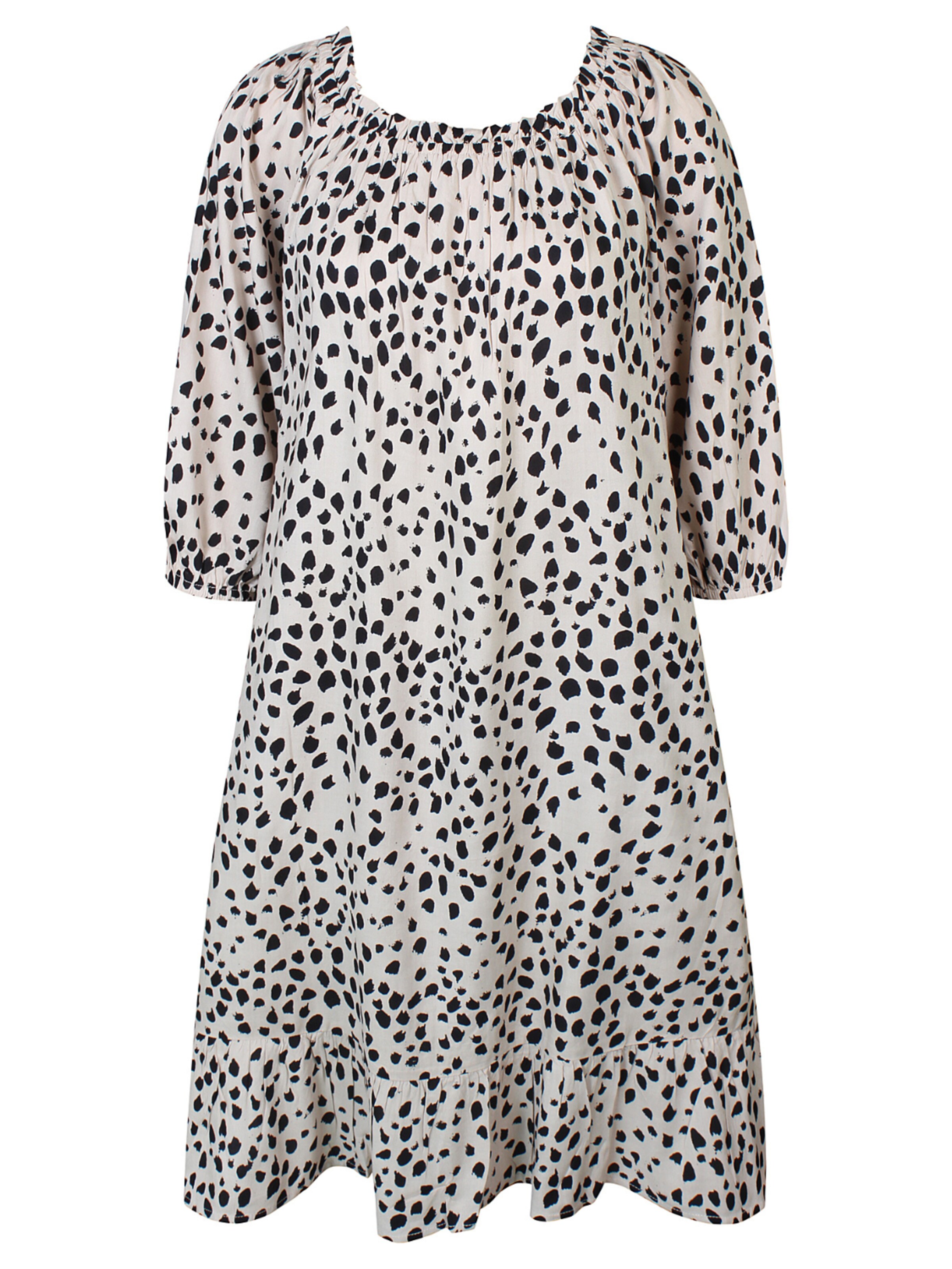 ze-ze Kleid 'Relly 027' in Beige: Vorderseite