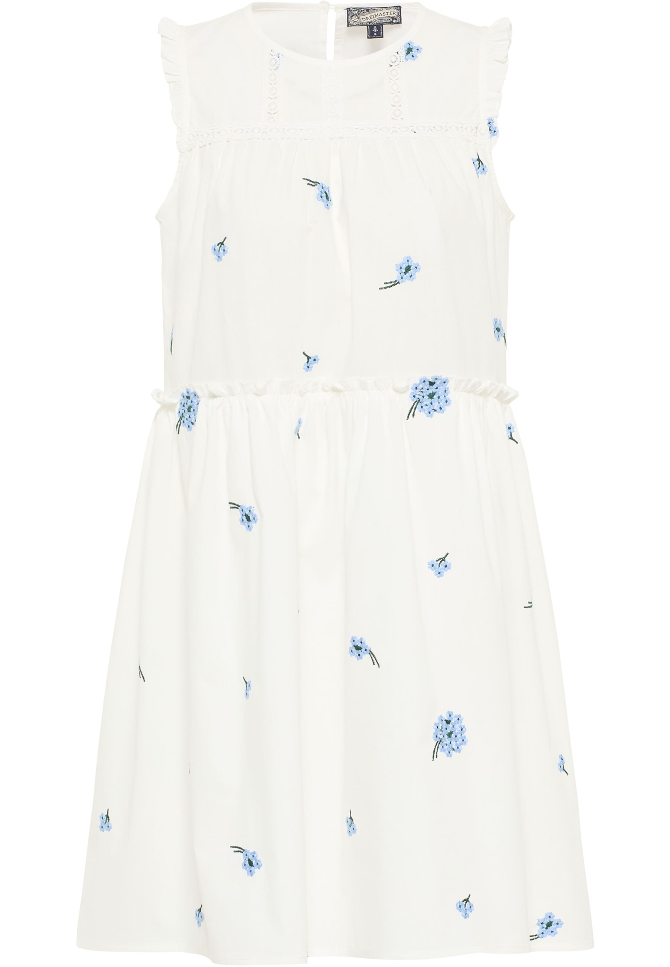 DreiMaster Vintage Summer dress in White: front