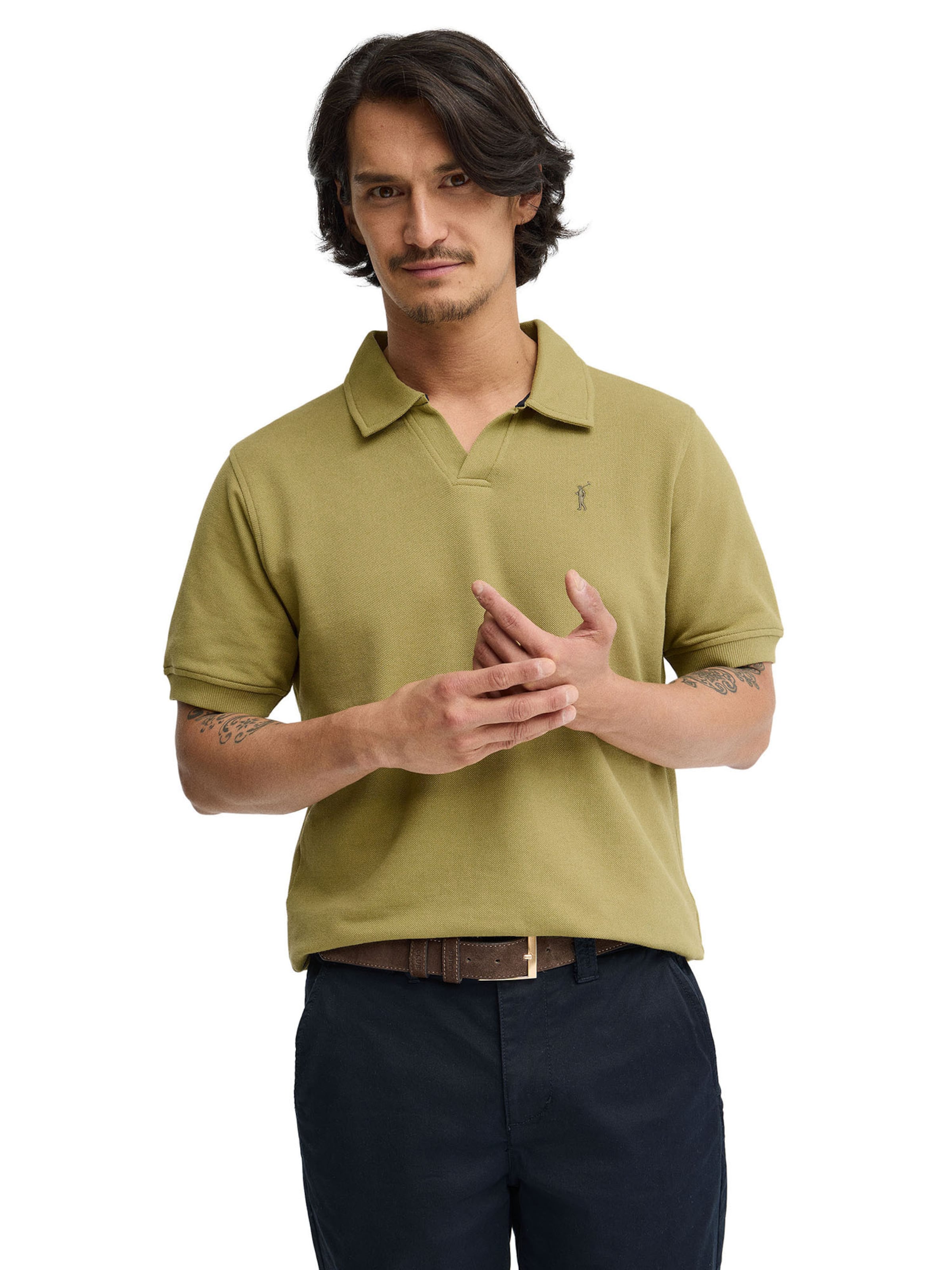 Polo Club Shirt in Green: front