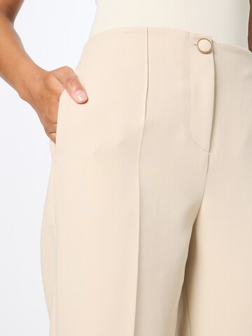 Oasis Regular Trousers with creases in Beige