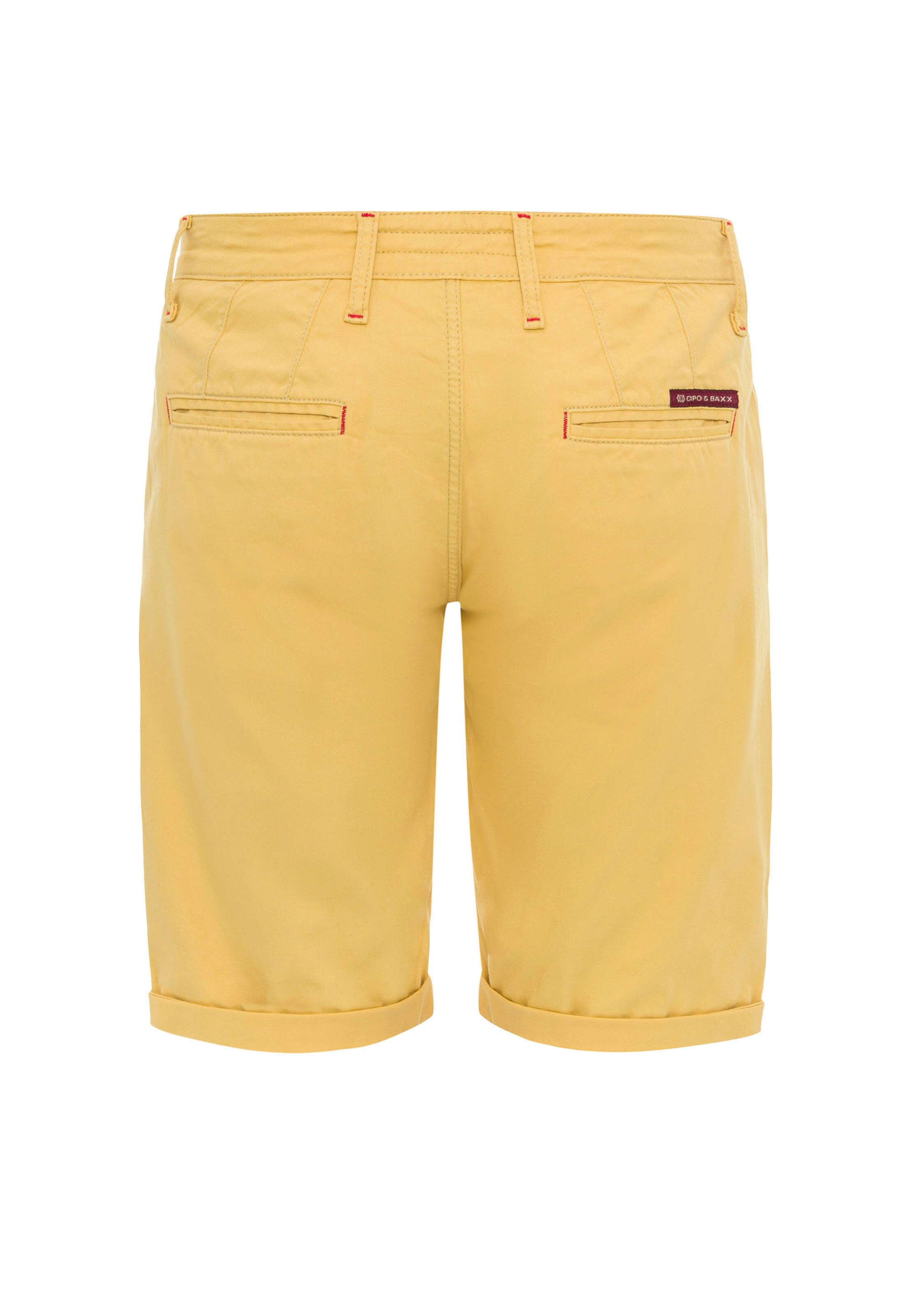 CIPO & BAXX Regular Broek in Geel