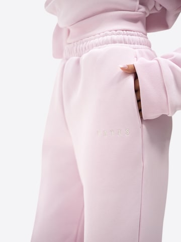 TATES Wide leg Workout Pants in Pink
