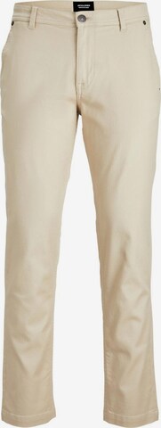 Pantalon JACK & JONES en beige : devant