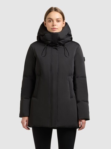 khujo Winter Jacket in Black: front