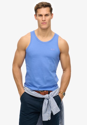 T-Shirt 'Essential' Superdry en bleu : devant