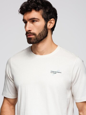 T-Shirt 'OM-TSPT-0258' Ombre en blanc