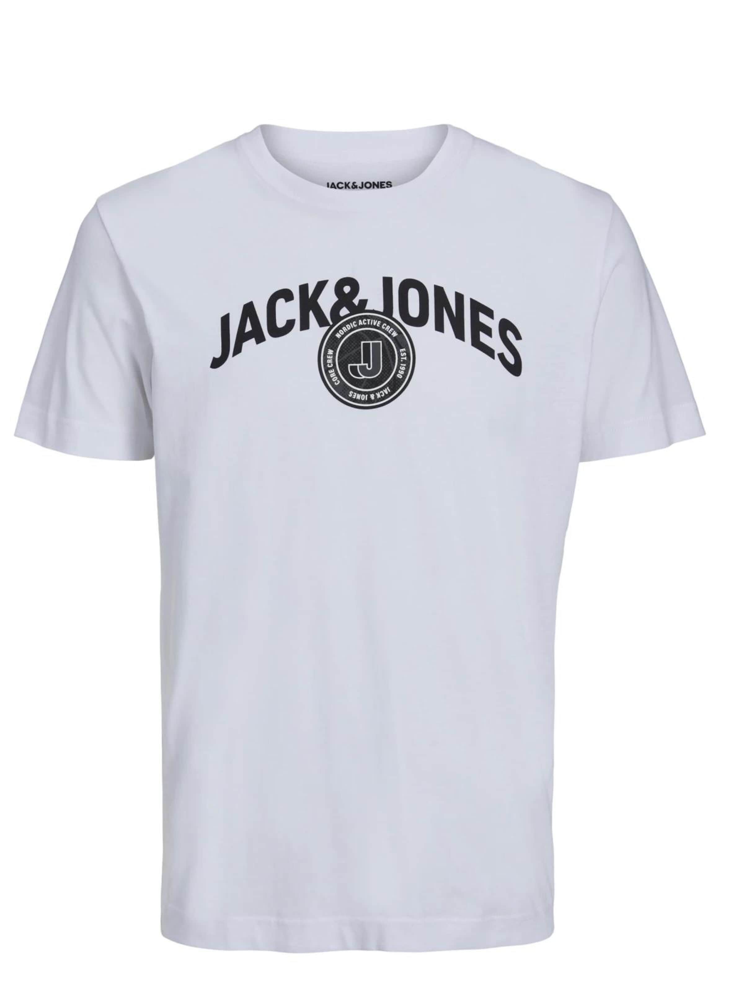JACK & JONES Shirt in Wit: voorkant