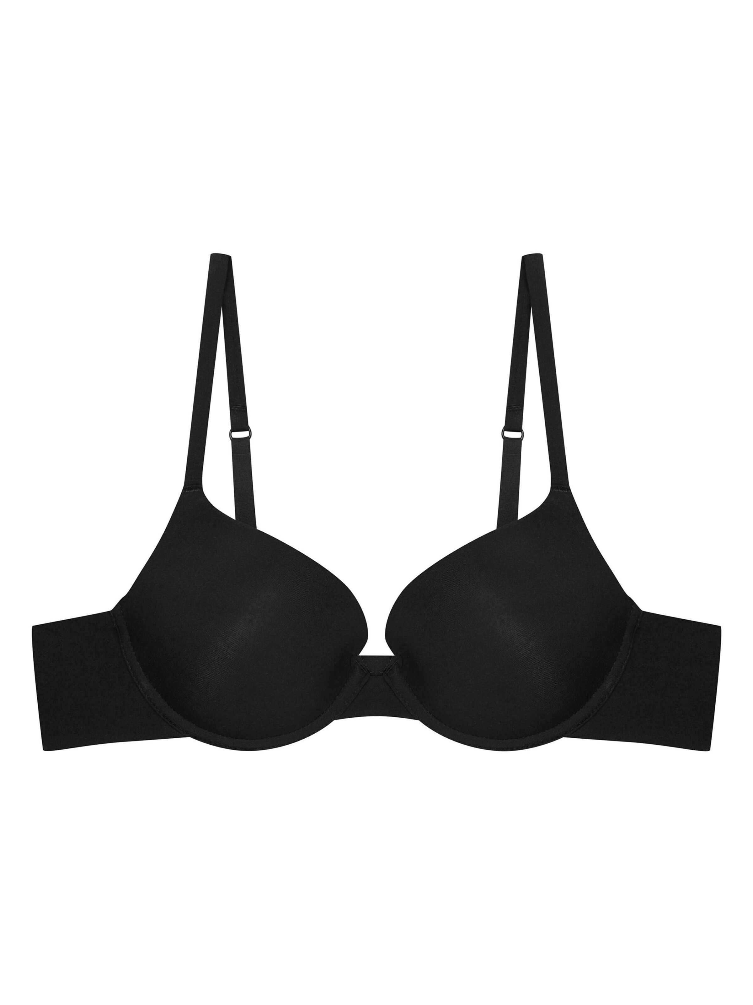 Push-up Reggiseno 'Super-Push-up-BH Arien, nahtlos, glatte T-Shirt-Cups' di ESOTIQ in nero