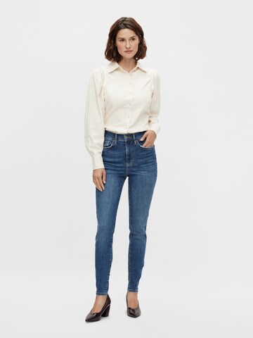 Y.A.S Skinny Jeans 'Ayo' i blå