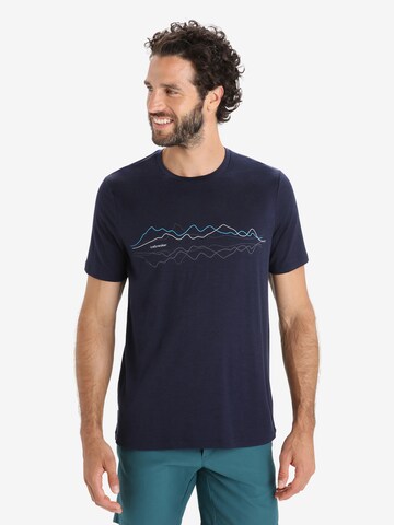 ICEBREAKER - Camiseta funcional en azul: frente