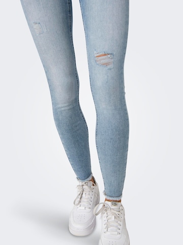 ONLY Skinny Jeans 'Blush' in Blau