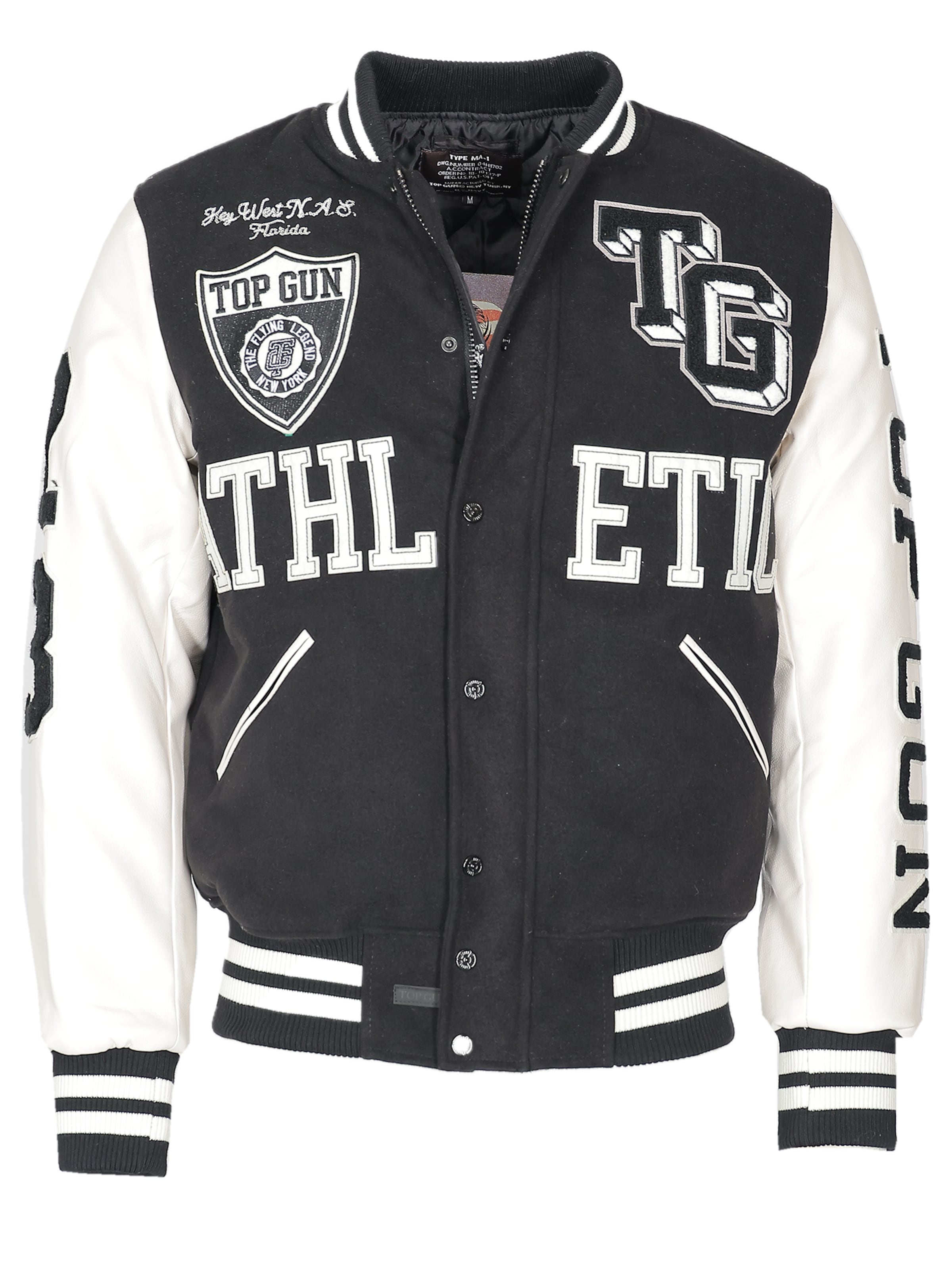 TOP GUN Between-season jacket in Black: front