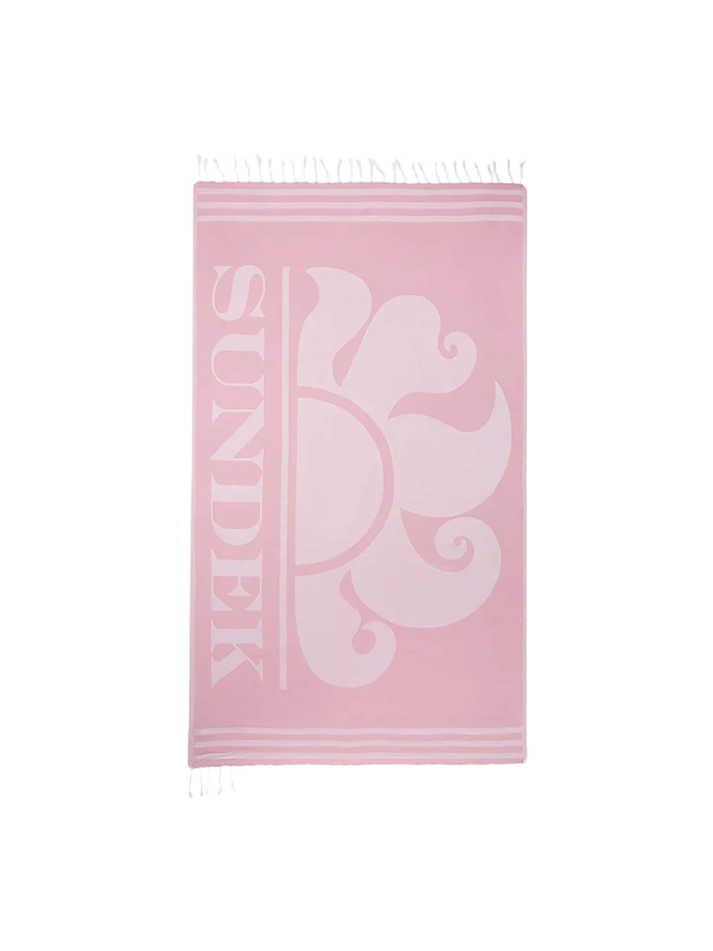 Sundek Strandlaken 'Fouta' in Roze: voorkant
