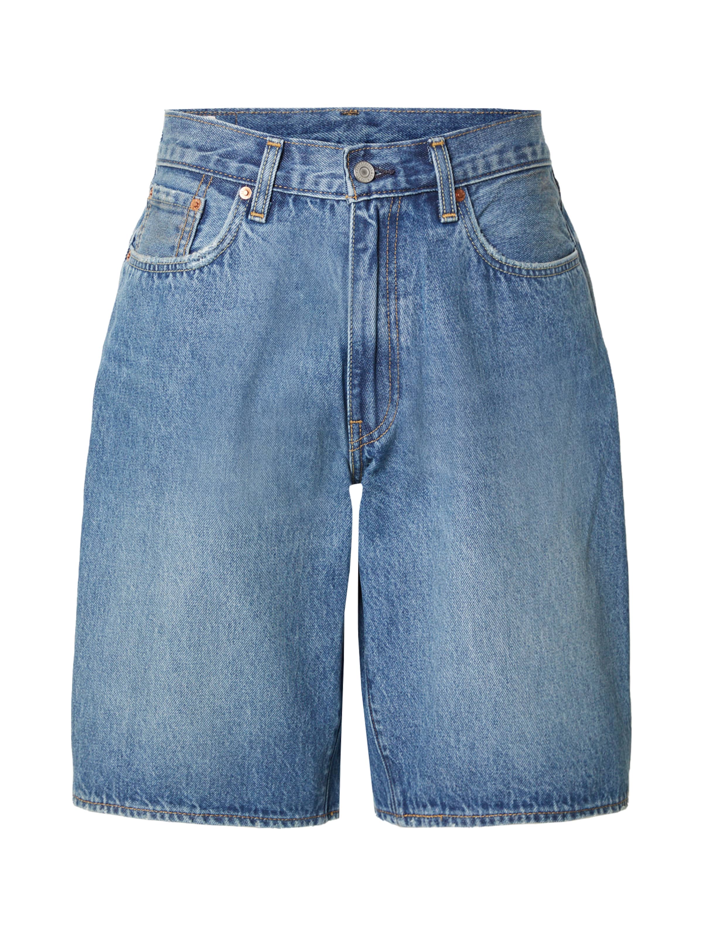 LEVI'S ® Loosefit Jeans '478™ Baggy Shorts' i blå: framsida
