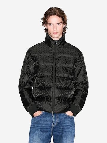 ARMANI EXCHANGE Zimní bunda – zelená: přední strana