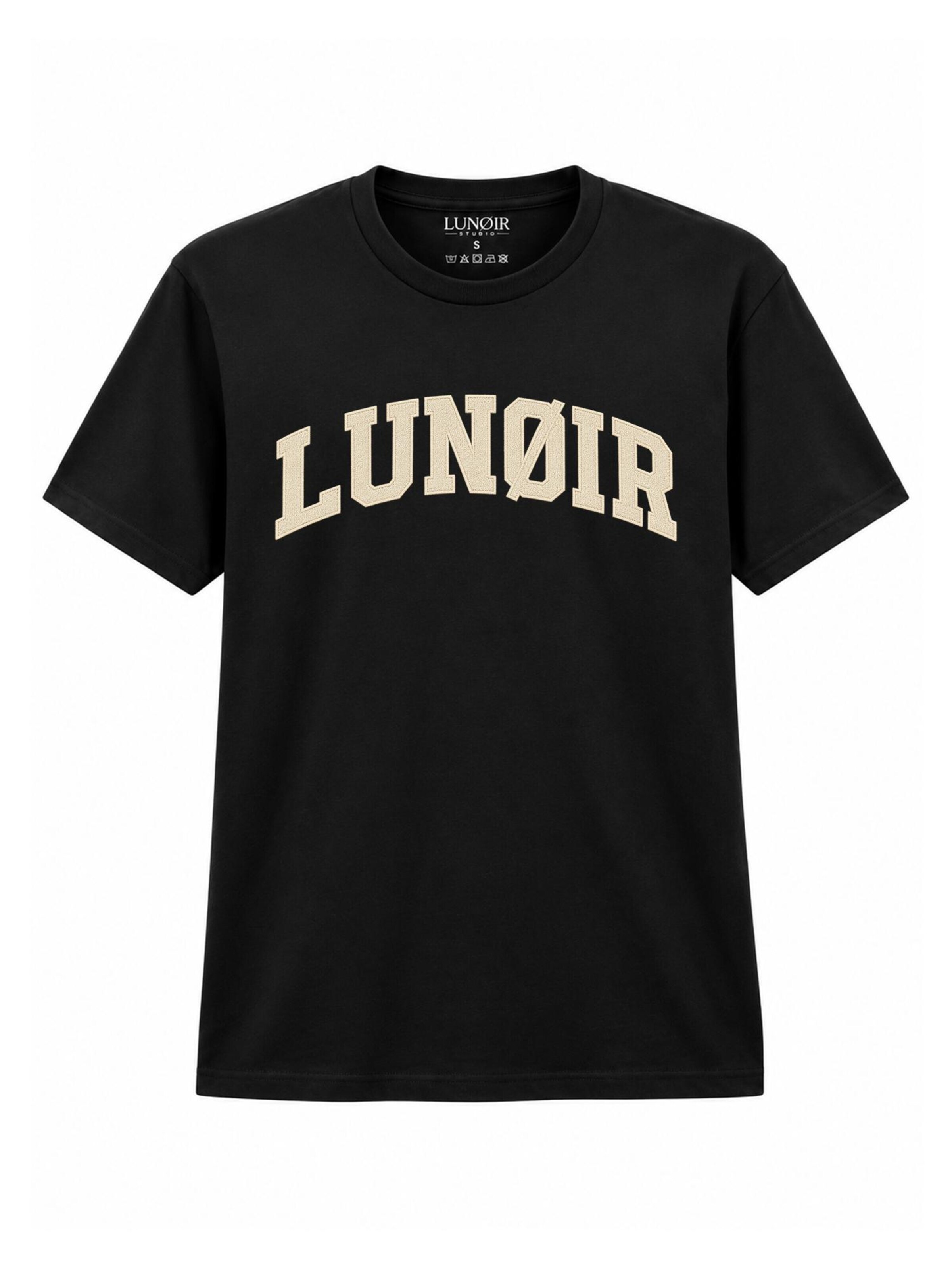 LUNØIR Studio Shirt 'Only Loyalty Rule' in Zwart